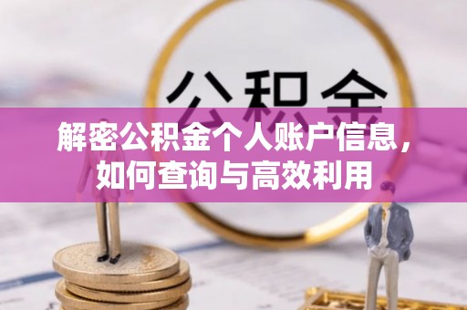 港南解密公积金个人账户信息，如何查询与高效利用