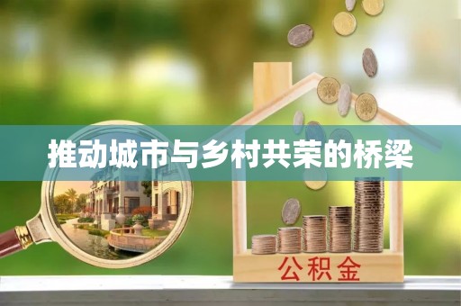 港南推动城市与乡村共荣的桥梁