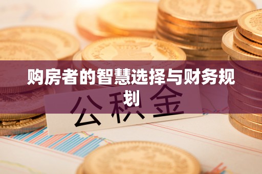 港南购房者的智慧选择与财务规划