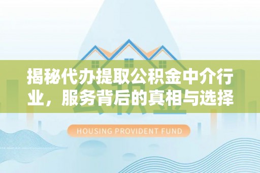 港南揭秘代办提取公积金中介行业，服务背后的真相与选择指南