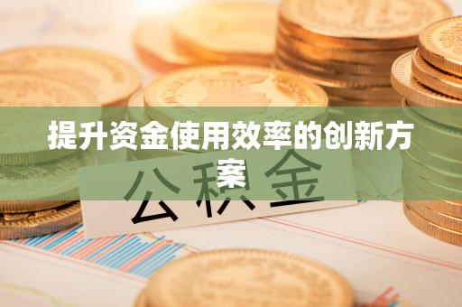 港南提升资金使用效率的创新方案