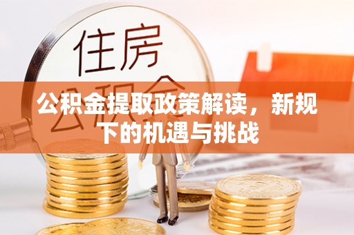 港南公积金提取政策解读，新规下的机遇与挑战