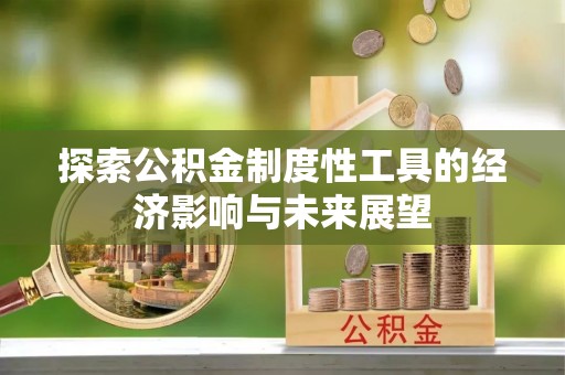 港南探索公积金制度性工具的经济影响与未来展望